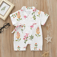 Load image into Gallery viewer, Summer Baby Girl/Boys Clothing Short-sleeved Rompers Jumpsuit Floral Print  Cute Soft Newborn Infant Baby Playwear For Girls and Boys Kids
