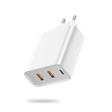 Load image into Gallery viewer, 3 Ports USB Fast Charger 60W Support Quick Charge  Type-C PD Charger QC 4.0 3.0 Phone Charger
