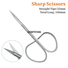 Load image into Gallery viewer, 10CM Double-Eyelid Scissors stainless steel Scissors For Ophthalmic Surgical Instrument
