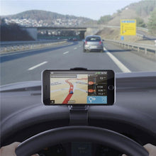 Load image into Gallery viewer, Black Strong Car Phone Holder Stand Adjustable Max 6.5 Inch For Mobile Phone Support
