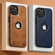 Load image into Gallery viewer, Ultra Thin Slim Leather Phone Case For iPhone 13 Pro Max 12 Pro Max 14 Shockproof Bumper Soft Business Back Cover Back Cover Case Shockproof Camera and Screen Protection PU Leather Case for iPhone
