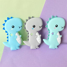 Load image into Gallery viewer, Dinosaur Teether Teething Animal Shape  Chewable Chewing Toys For Baby Boys And Girls  BPA Free Food Pefect Gift
