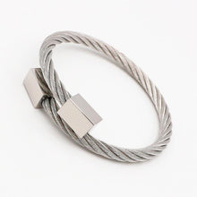 Load image into Gallery viewer, Luxury Modern Rich Style Royal Roman Bracelets &amp; Bangles Love Bangle Bracelet For Men Stainless Steel Rectangle Bracelet Men's Jewelry Great Gift Idea
