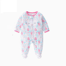 Load image into Gallery viewer, Modern Cartoon Unicorn Baby Girl Jumpsuit Footies  Romper For Newborn Boy and Girls In Trend Design
