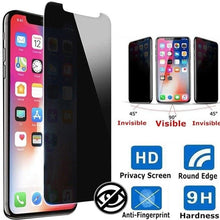 Load image into Gallery viewer, 3PCS Anti-spy Protective Tempered Glass for IPhone 11 12 13 14 Pro Max 12 Mini X XS XR 6 6S 7 8 Plus Privacy Screen Protectors Anti-Spy HD Tempered Glass Shatterproof Shockproof Screen Protector
