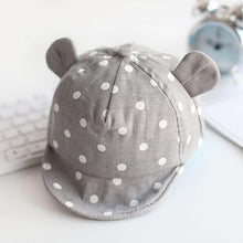Load image into Gallery viewer, Modern Children Cute Sun Hat Polka Dot Baby Hat Girl Boy Sun Hat With Ears Baseball Cap For Boys Kids
