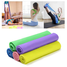 Load image into Gallery viewer, 1 Pcs Gym Equipment 1.5M Yoga Pilates Rubber Stretch Strap Yoga Resistance Bands Elastic Sports Bands Exercise Strap Fitness 7
