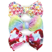 Load image into Gallery viewer, Modern Luxury Elegant Baby Girls Headband Turban Photography Props Baby Hair Accessories Bow 3 Pcs Set For Girls Baby
