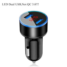 Load image into Gallery viewer, Universal Black Car USB Charger Quick Charge 3.0 4.0 18W Fast Charging In Car 3 Port Mobile Phone Gadgets
