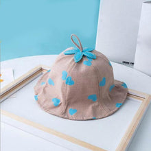 Load image into Gallery viewer, Lovely Baby Hat Soft Cotton Bucket Hat For Baby Boys and Girls Cartoon Bear Star Prints Cap Kids Fishing Hat
