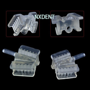 5pcs New Dental Silicone Mouth Support Holding Saliva Ejector Suction Tip Occlusal Pad Mouth Opener Retractor Oral Hygiene Mater