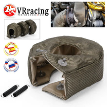 Load image into Gallery viewer, VR - 100% Full Titanium T3 Turbo Charger Heat Shield Cover Blanket Fit For : T2 T25 T28 GT28 GT30 GT35 Car Accessories
