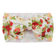 Load image into Gallery viewer, Luxury Mdoern Big Baby Kids Bows Headband Girls Floral Headwrap Elastic Hair Accessories Toddler Knotted for Girls
