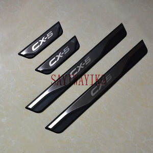 FIT For Mazda CX-5 Cx5 2013 2015 2017 2018-2022 Door Sill Scuff Plate Welcome Pedal Stainless Steel Car Styling Car Accessories