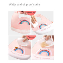 Load image into Gallery viewer, Food Grade Silicone Baby Bibs Waterproof Bib for Newborn Boy Girl Feeding Towel Burp Cloth For Kids
