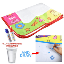 Load image into Gallery viewer, 1-6 Years Children Kids Baby Drawing  Educational Water Mat Drawing Painting Toddler Board/ Charpet With Magic Water Pen Gift 45.5 X 29cm (White)
