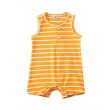Load image into Gallery viewer, Summer Clothing Newborn Infant Baby Boy/Girl Striped Romper Sleeveless Outfit Jumpsuit Pajamas
