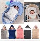 Load image into Gallery viewer, Newborn Infant Baby Knit sleep bag Stroller envelope Blanket Winter Warm Swaddle Wrap Sleeping Bags

