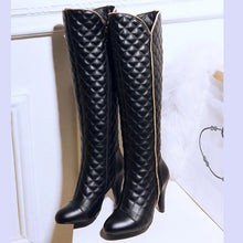 Load image into Gallery viewer, Designers Knee High Boots Women Fashion Zipper PU Leather Women&#39;s High Boots Winter Autumn Red White Long Shoes Woman Brand
