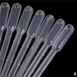 20PCS 3ml Disposable safe Plastic Eye Dropper Transfer Graduated Pipettes  Practical Transparent Pipettes Educational Supplies