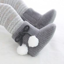 Load image into Gallery viewer, Cute Baby Infants Shoes Dot Knitting Boots Casual Non-slip Soft Soled Walking Shoes
