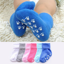 Load image into Gallery viewer, Cotton Baby Candy Color Anti Slip  Soft Kids Floor Socks For Newborn Baby Boy And Girls
