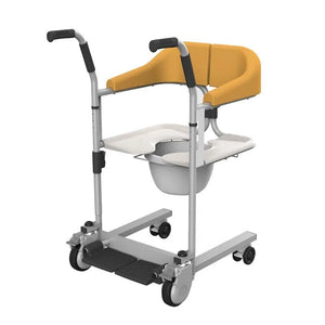 Transfer Medical Equipment Patient Transport Seat Height Adjustable Commode Seat Wheelchair Disabled Chair (RPM Medical)