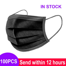 Load image into Gallery viewer, 3-Layer Disposable Mouth Mask – Anti-Dust Face Mask with Ear Loops
