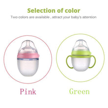 Load image into Gallery viewer, Baby Bottle For Milk and Breastmilk Wide Neck Soft Silicone Feeding Container Baby Water Bottle kids Nursing Bottles
