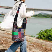 Load image into Gallery viewer, Vintage Hippy Hippie Bohemian Bag Women Shoulder Crossbody Bags Cotton Women&#39;s Handbags Books School Travel Bucket Bag
