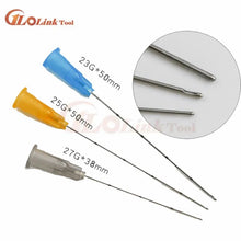 Load image into Gallery viewer, 50packs Fine Micro Cannula Needle Tips 25G/27G/30G Plain Ends Notched Endo needle tip Syringe 4.8 9 Reviews Tool Parts
