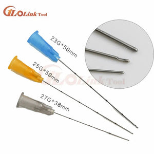 50packs Fine Micro Cannula Needle Tips 25G/27G/30G Plain Ends Notched Endo needle tip Syringe 4.8 9 Reviews Tool Parts