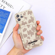Load image into Gallery viewer, Soft Silicone Wallet Card Holder Phone Case For iPhone 11 mini Cases For iPhone 7 8 Cover Simple Silicone Protective Case For iPhone Girls Women Soft Slim Fit iPhone Case
