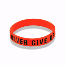 Load image into Gallery viewer, New Trend Motivation "The Road to Dreams" "Never Give Up"  Inspirational Silicone Rubber Bracelet Elastic Band  Brecelet for Women and Men In Unisex Design
