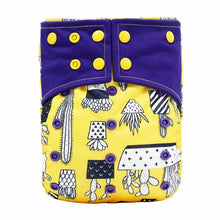Load image into Gallery viewer, Baby Cloth Diaper Reusable Adjustable Pocket Nappy Cover Fit All Diaper Reusable Nappies Cotton  In Modern Trend Printed Design For Unlimited Uses
