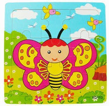 Load image into Gallery viewer, 1 Pcs Animal Wooden Puzzles For Children In Wooden 3D Mosaic Puzzles Kids Educational Toys Design  For Baby Birthday Gifts
