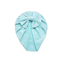 Load image into Gallery viewer, Luxury Modern Baby Headband Hat Bowknot Print Cotton Stretchy Turban Headband Infant Head Wrap Beanie Hat  For Babies and Kids

