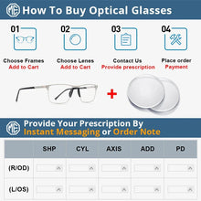 Load image into Gallery viewer, MERRYS DESIGN Men’s Titanium Glasses – Ultralight Square Prescription Frame
