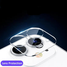 Load image into Gallery viewer, 3 In 1  2PCS Front+Back+Lens Full Cover Tempered Glass Film For iPhone 12 11 Pro Max Mini Screen Protector For iPhone 13 Pro Max Glass Temper Glass Film Temper Glass Film Premium HD Clarity Anti-Fingerprint/Scratch for iPhone
