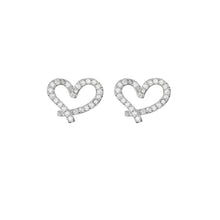Load image into Gallery viewer, Wholesale  925  Silver Heart Zircon Earrings for Women 2020 New Trend Personality Lady Fashion Jewelry
