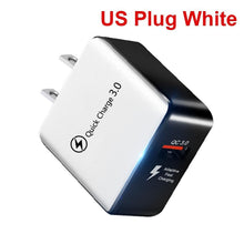 Load image into Gallery viewer, Fast Universal Portable Quick Charge 3.0 4.0 USB Charger 5V 3A Fast Charging Adapter Lightweight Mobile Phone Charger
