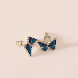 Exquisite Butterfly Stud Earrings Color Change Emotion Feeling Mood Earrings Cocktail Party Women's Temperature Earrings Jewelry