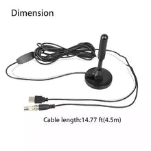 Load image into Gallery viewer, HD Digital TV Antenna Indoor Amplified dab antenna 200 Miles Ultra HDTV With Amplifier VHF/UHF Quick Response Outdoor Aerial Set
