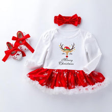 Load image into Gallery viewer, Cute Deer Christmas Costumes For Kids Long Sleeve Baby Girl Clothes Set Unique Design Perfect For Kids

