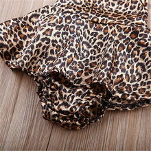 Load image into Gallery viewer, Baby Leopard Bodysuits Suit Set Body Jumpsuit Summer Style Dress for Girls
