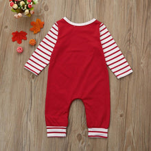 Load image into Gallery viewer, Toddler Christmas Party Rompers Jumpsuit Striped Long Sleeve Set Outfit For Baby Kids
