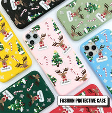Load image into Gallery viewer, Christmas Beautiful Santa Phone Case For iPhone 13 14 12 11 Pro Max Mini 14Plus Soft Silicone Cover Christmas Silicone Mobile Phone Case Protective Case Comfortable Case for iPhone
