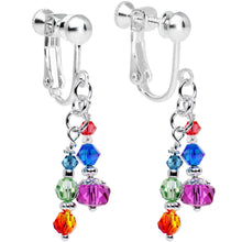 Load image into Gallery viewer, Handcrafted Glistening Crystal Clip Earrings
