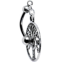 Load image into Gallery viewer, Top Mount Tree of Life Belly Ring
