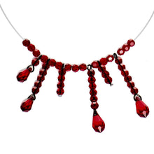 Load image into Gallery viewer, Handmade Vampire Kiss Choker Necklace Created with Crystals
